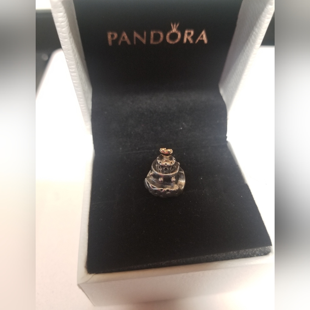 COPY - Authentic PANDORA Wedding Cake Charm 925 ALE & 14K GOLD